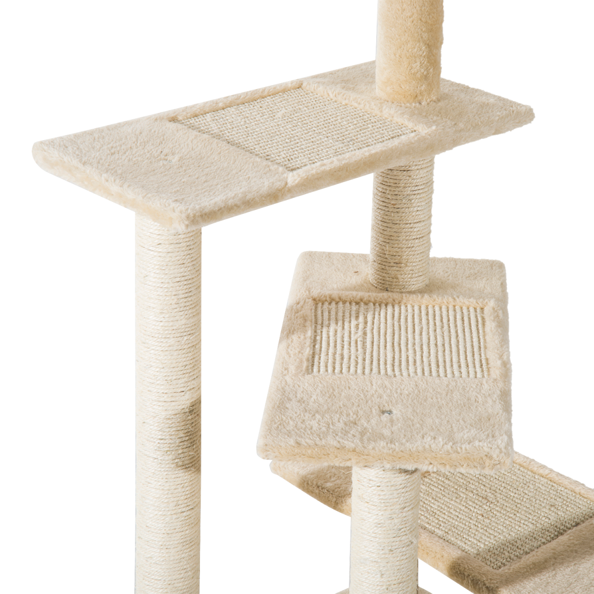 Cat Tree Scratcher Climbing Post Kitten Pets Scratching Furniture Tower Pawhut